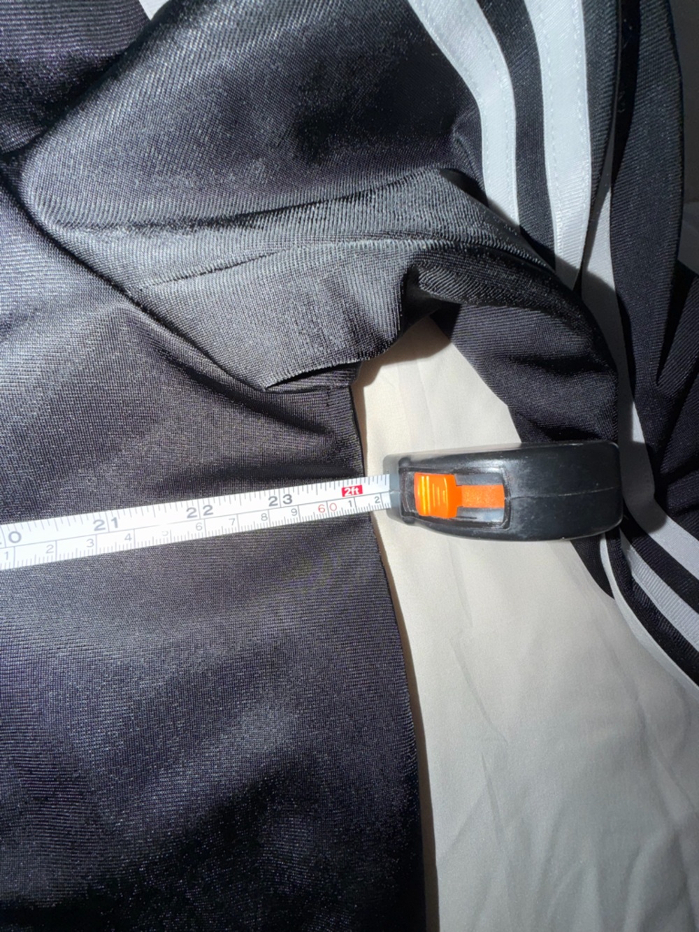 adidas Black Blazer Jacket with White Three-Stripes - Picture 5 of 8